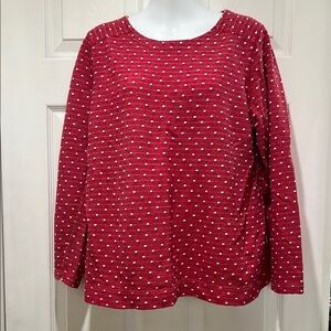 Women's Red Polka Dot Top